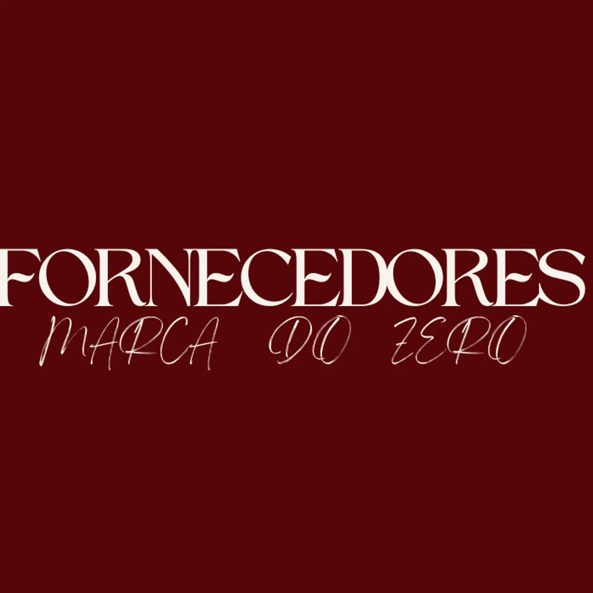 Lista de Fornecedores - Marca do Zero