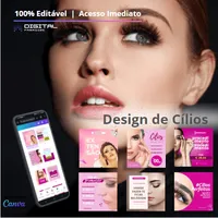 Templates Canva - Design de Cílios