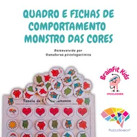 🎉 Quadro e Fichas de Comportamento do Monstro das Cores!