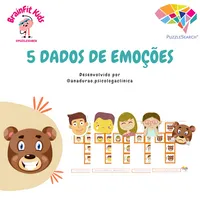 🌈 Dados de Emoções - BrainFit Kids