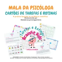 ⏰✨ MALA DA PSICÓLOGA: Cartões de Tarefas e Rotinas para Crianças