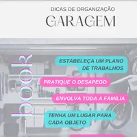 Dicas de organização - Garagem