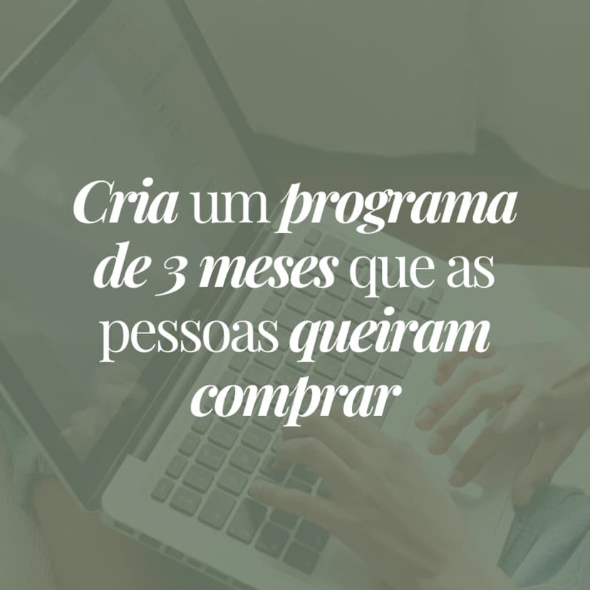 Workshop: Cria o teu programa ou mentoria individual online