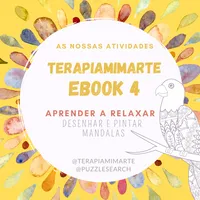 🌟EBOOK 4: Aprender a Relaxar - Desenhar e Pintar Mandalas